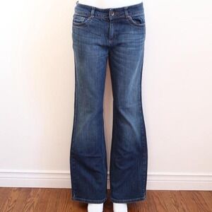dkny low rise flare jeans dark wash y2k denim wide leg